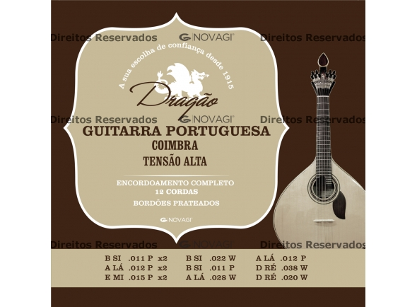 Dragão Cordas para Guitarra Portuguesa Coimbra Dragão Cordas para Guitarra Portuguesa Coimbra